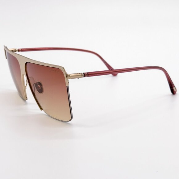 NEW TOM FORD SOFI TF840 28T SUNGLASSES WOMEN ROSE GOLD SQUARE FT0840/S - Picture 5 of 9